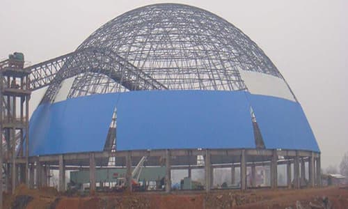 攀枝花水泥厂网架安装